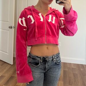 Juicy Couture x Urban Outfitters Pink Velour Hoodie